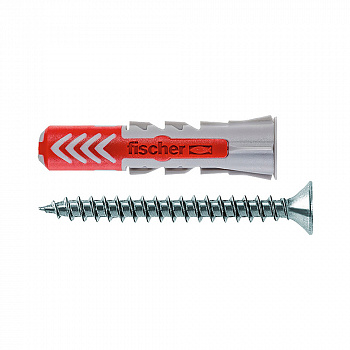 fischer  DUOPOWER S двухкомпонентный нейлоновый дюбель с саморезом 5х25  555105
