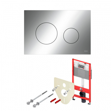 TECE Комплект TECEbase 2.0 для установки подвесного унитаза с панелью смыва TECEloop Хром глянцевый K440921