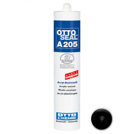 Акриловый герметик премиум-класса OTTOSEAL A205 С04 (черный), 310мл