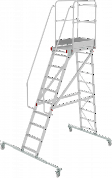 Индустриальная передвижная лестница-подмости с платформой NV5510 артикул 5510110