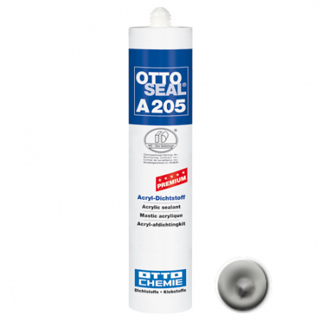 Акриловый герметик премиум-класса OTTOSEAL A205 С56 (серый бетон), 310мл
