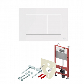 TECE  Комплект TECEbase 2.0 для установки подвесного унитаза с панелью смыва TECEnow панель смыва белая матовая  K447417