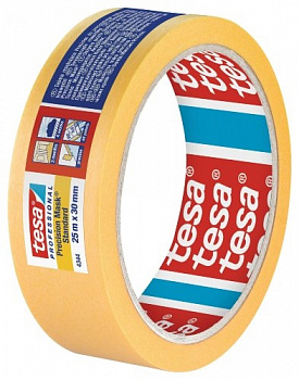 Лента малярная четкий край Оранжевая (3мес) 25 м х 30 мм Tesa
