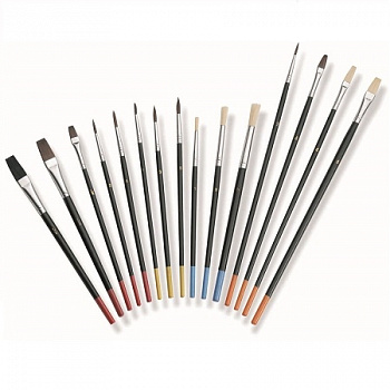 Набор художественных кистей, 15шт:  волос пони DOIT