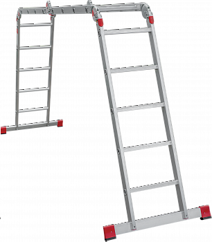 Профессиональная алюминиевая лестница-трансформер, ширина 400 мм NV3320 артикул 3320245