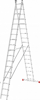 Лестница алюминиевая многофункциональная двухсекционная NV2220 артикул 2220218