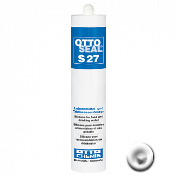 Кислотостойкий ацетатный силиконовый герметик OTTOSEAL S27 С01 (белый), 310мл