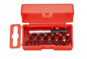 Набор бит С6,3х25 12 шт.+магнит.держ., серия 022 FELO 022 910 16