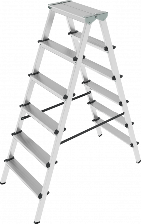 Стремянка алюминиевая двухсторонняя NV1120 артикул 1120206