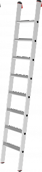 Индустриальная алюминиевая приставная лестница с развальцованными ступенями 80 мм NV5214 артикул 5214108
