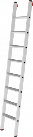 Индустриальная алюминиевая приставная лестница с развальцованными ступенями 80 мм NV5214 артикул 5214108