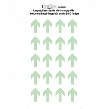 Фотолюменисцентные самоклеющиеся стрелки на картах