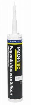 Герметик силиконовый белый PROFI Tec P584 Fugendichtmasse Silicon 300мл