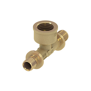 TECE  Тройник 90° с внутренней резьбой, латунь 25 × Rp 1/2" × 25  709522