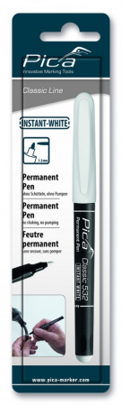 PICA-MARKER 532/52/SB Маркер строительный INSTANT WHITE Белый, круглый наконечник (1-2 мм) в блистере