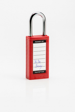 Замки Brady нейлоновые со стальной дужкой и удлиненным корпусом