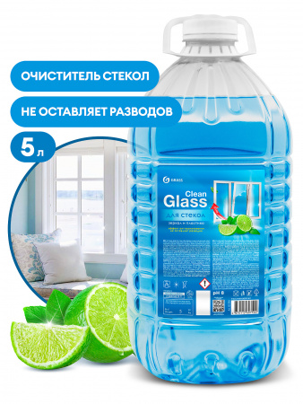 Чистящее средство для стекол и зеркал "Clean Glass" голубая лагуна (канистра ПЭТ 5кг)