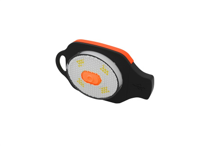 Шапка с фонариком оранжевая 150 Lm USB