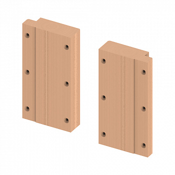 TECE TECEprofil  Комплект деревянных пластин TECEprofil для крепления поручней безопасности  9042008