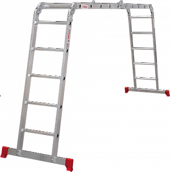 Лестница-трансформер алюминиевая, ширина 400 мм NV2322 артикул 2322405