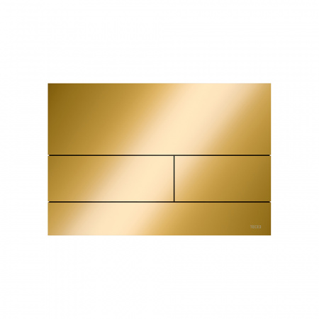 TECE TECEsquare Металлическая панель смыва для унитазов с цветным PVD покрытием Позолоченный глянцевый 9240839