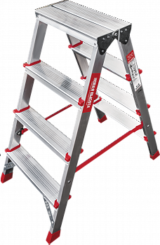 Профессиональная двухсторонняя алюминиевая стремянка NV3120 артикул 3120204