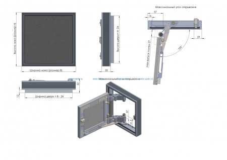 Люк под плитку Лючки.рф Секрет 3.0 20-20