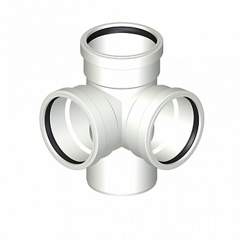 POLO-KAL  Шумопоглощающая угловая крестовина  87,5°/90° 110/110/110  02674