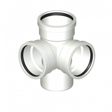 POLO-KAL  Шумопоглощающая угловая крестовина  87,5°/90° 110/110/110  02674