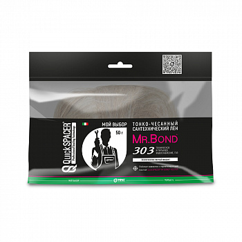 Pipal mrBond  Сантехнический лён QuickSPACER® Mr.Bond® 303, коса 50 г  5030300050