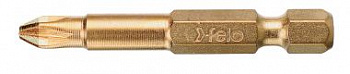 Бит 1/4" с алм. напылением, PZ2x50 серия 031 С 6,3 TIN FELO 031 025 80