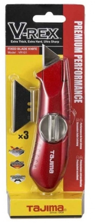 Нож трапезоидный V-REX +3 лезвия TAJIMA VR101D