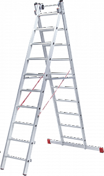 Индустриальная алюминиевая двухсекционная лестница NV5220