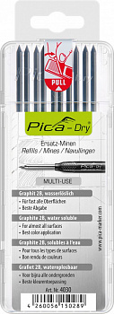 PICA-MARKER 4030/SB К-т грифелей для карандаша Pica - Dry (10 шт графитовые) в кейсе