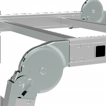 Профессиональная алюминиевая лестница-трансформер, ширина 650 мм NV3322 артикул 3322402