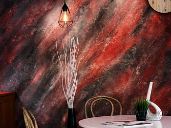 Комбинация цветов Red&black с эффектом дикого камня