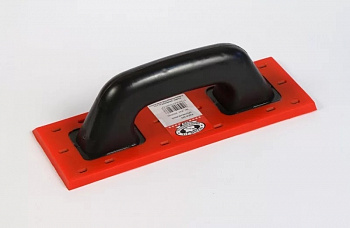 Кельма резиновая для фуговки плиточных швов, рукоятка двухкомпонентная, толщина полотна 15мм, размер 250х100мм