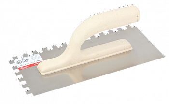 Гребёнка нержавеющая 270х130 мм зуб 10х10 мм ручка из стекловолокна, CORTE