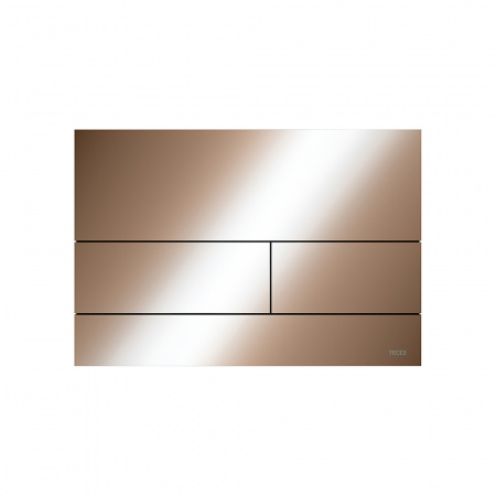 TECE TECEsquare Металлическая панель смыва для унитазов с цветным PVD покрытием Глянец красный позолоченный 9240841