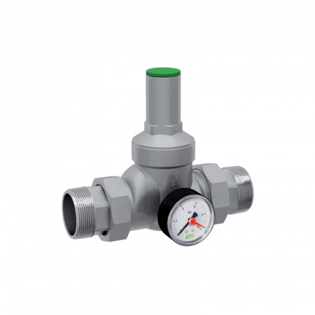 FAR  Редуктор давления с манометром, хромированный 1 1/4"  FA 2815 114