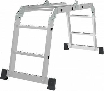 Лестница-трансформер алюминиевая, ширина 400 мм NV1322 артикул 1322402