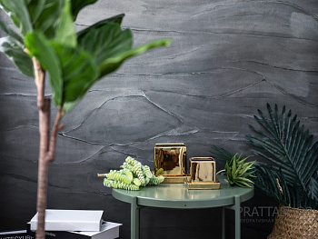 Стены с эффектом черного сланца