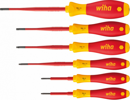 Набор отвёрток Wiha SoftFinish electric slimFix TORX, 6 пр.