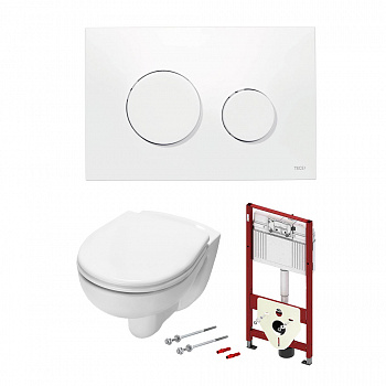 TECE  Комплект с панелью смыва TECEloop и унитазом TECE V04 54 см панель смыва белая  K400600.WC1