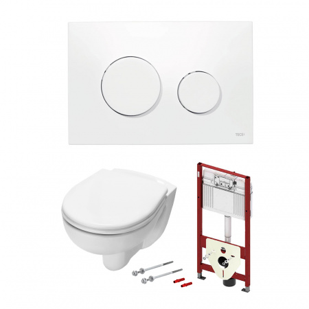 TECE  Комплект с панелью смыва TECEloop и унитазом TECE V04 54 см панель смыва белая  K400600.WC1