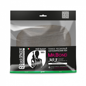 Pipal mrBond  Сантехнический лён QuickSPACER® Mr.Bond® 303, коса 500 г  5030300500
