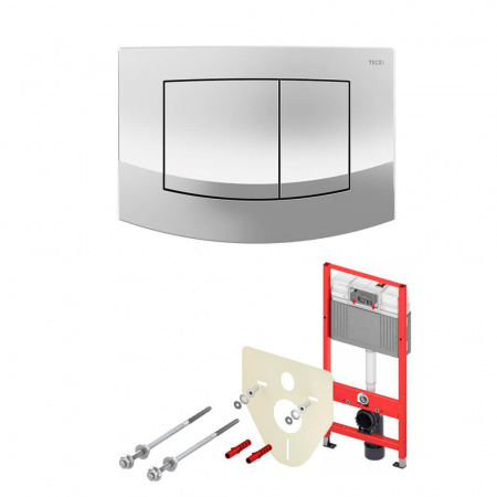 TECE Комплект TECEbase 2.0 для установки подвесного унитаза с панелью смыва ТЕСЕambia Хром глянцевый 9400405