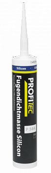 Герметик силиконовый прозрачный PROFI Tec P584 Fugendichtmasse Silicon 300мл