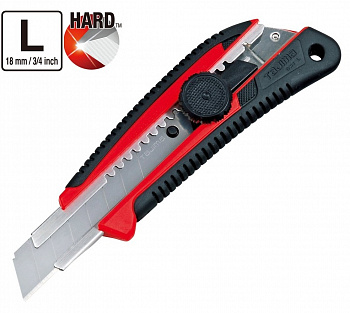 Нож TAJIMA GRI в чехле, 18 мм LC561RHSBL