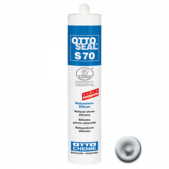 Нейтральный силиконовый герметик для камня и мрамора OTTOSEAL S70 PREMIUM С45 (шиншила), 310мл